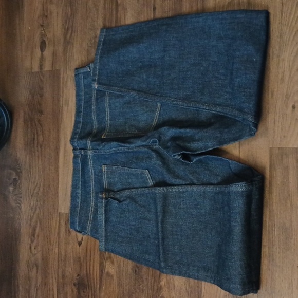 Everlane Dark Wash Cotton Straight Leg Blue Jeans PP - Picture 4 of 4